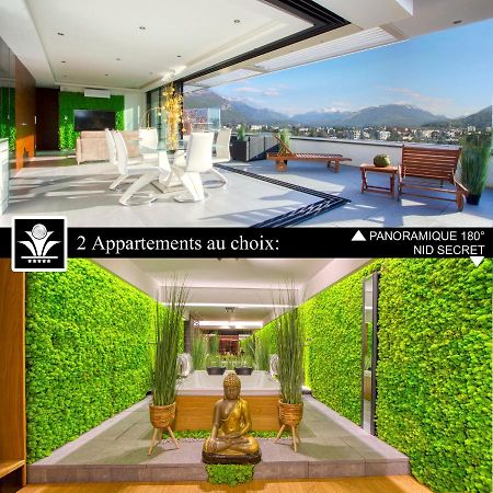 Panoramique 180 Lac Et Montagne Et Nid Secret Spa Romantique Анси Екстериор снимка