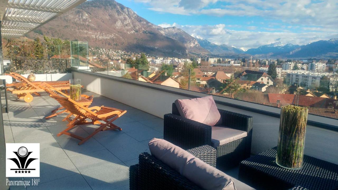 Panoramique 180 Lac Et Montagne Et Nid Secret Spa Romantique Анси Екстериор снимка